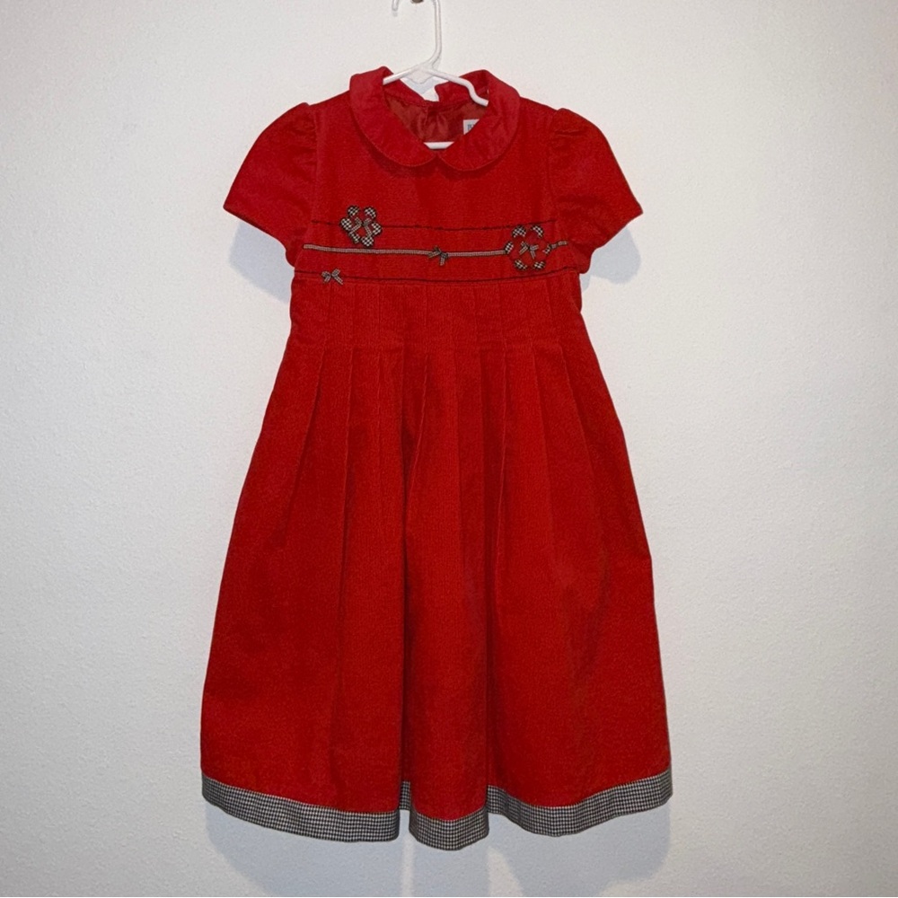 Luli & Me Elegant Red classic Dress